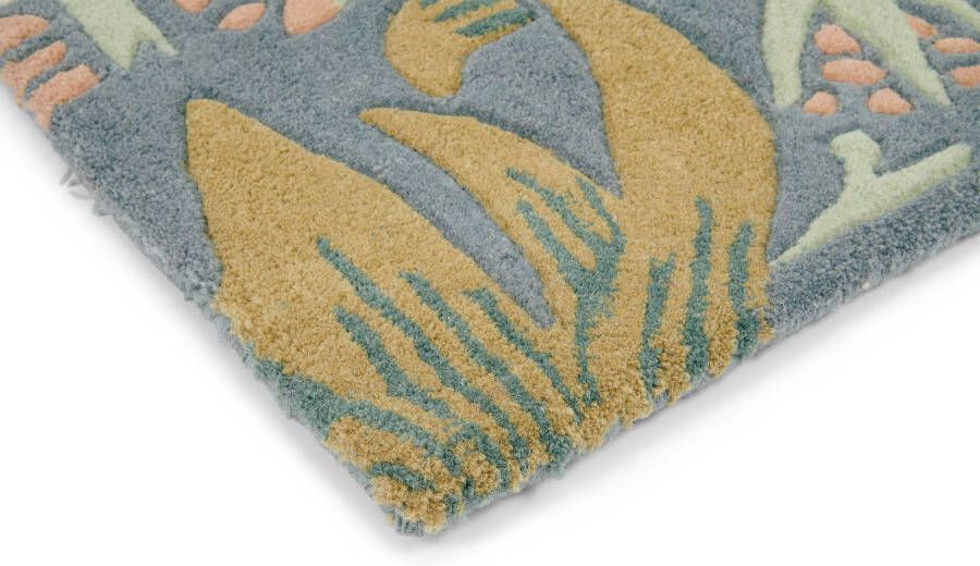 Morris & Co Strawberry Thief slate 27718 Vloerkleed 170x240 Rechthoek Laagpolig Tapijt Klassiek Meerkleurig - Foto 2