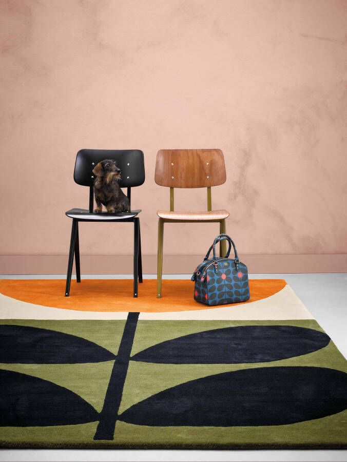 Orla Kiely Stem Black 59803 Vloerkleed 160x230 Rechthoek Laagpolig Tapijt Modern Meerkleurig - Foto 1