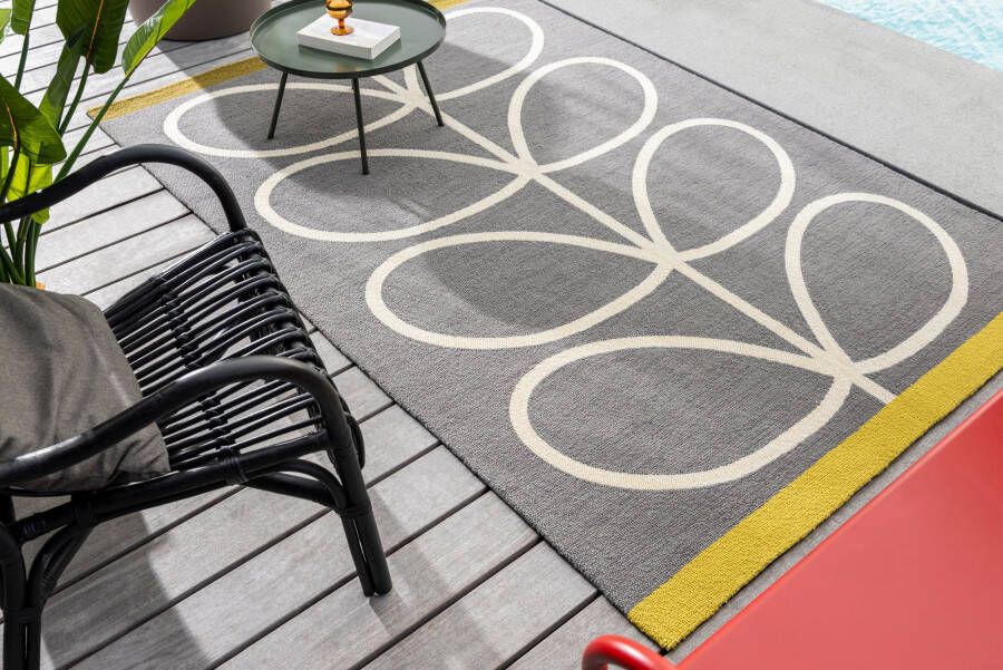 Orla Kiely Vloerkleed Giant Linear Stem Slate Outdoor - Foto 1