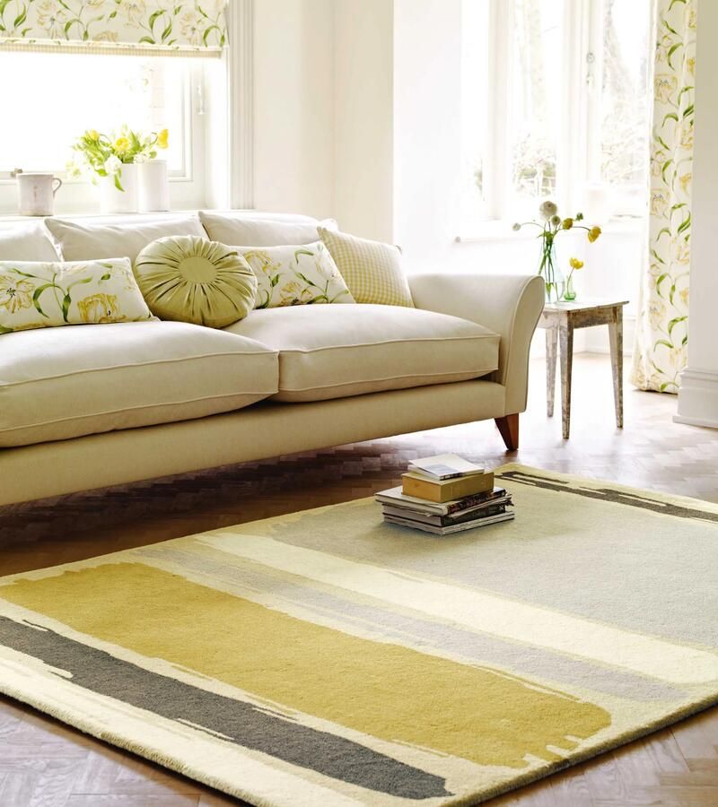 Sanderson Abstract Linden Silver 45401 Vloerkleed 170x240 Rechthoek Laagpolig Tapijt Modern Meerkleurig