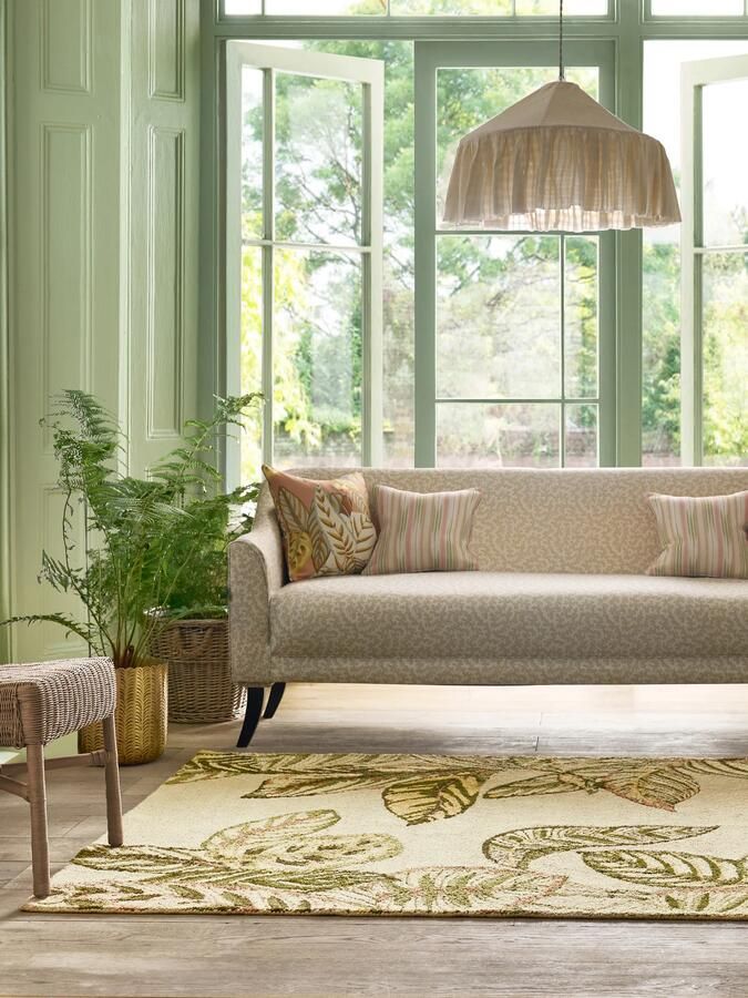 Sanderson Buitenkleed Calathea Samphire 445617 Vloerkleed