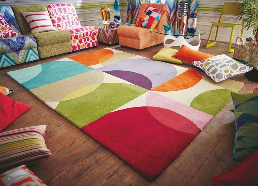 Scion Kaleido Pop 26000 Vloerkleed 200x280 Rechthoek Kinder Laagpolig Tapijt Modern Meerkleurig