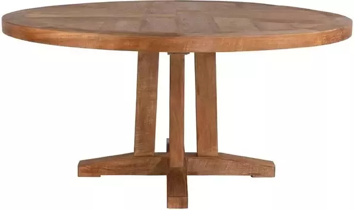DTP Home Dining table Castello round 78xØ160 cm 6 cm top recycled teakwood