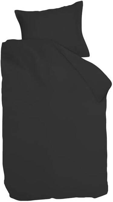 Ambiante Satin Dekbedovertrek 140 x 200 220 cm Zwart