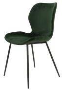 AnLi Style Stoel velvet ronde buis groen velours - Foto 3