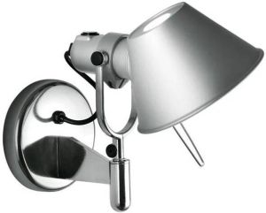 Artemide Tolomeo Micro Faretto wandlamp retrofit met schakelaar