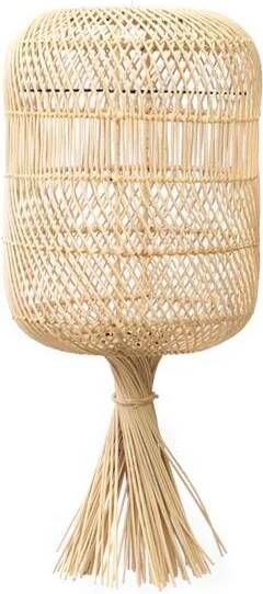 Bazar Bizar Hanglamp Tafellamp Dumpling Rattan 50cm Naturel - Foto 2