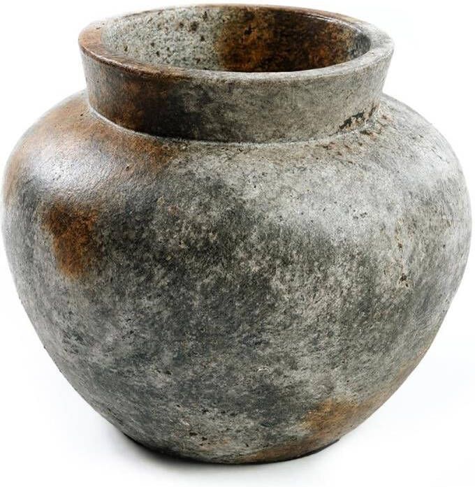 Bazar Bizar De Funky Vaas Antiek Grijs L