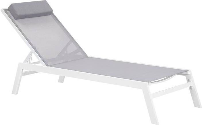 Beliani CATANIA Strandstoel Grijs Polyester