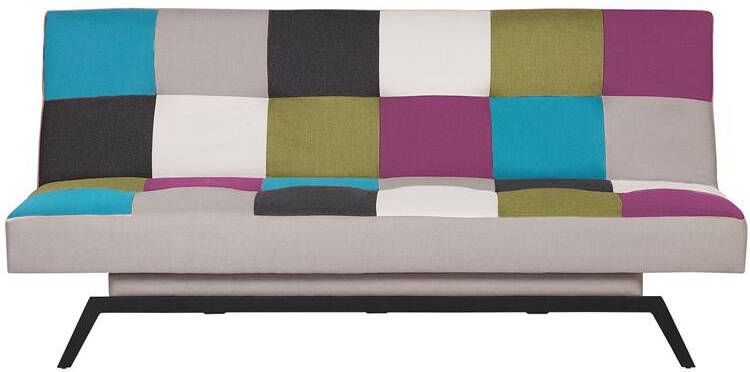 Beliani LEEDS Slaapbank 3-zits Multicolor Polyester