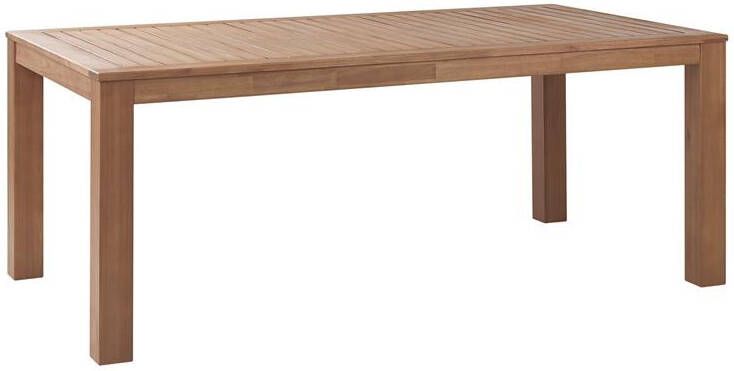 Beliani -MONSANO -Tuintafel-Lichthout-105 x 190 cm-Eucalyptushout