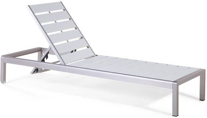 Beliani NARDO Strandstoel Wit Aluminium