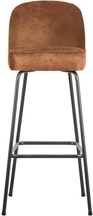 BePureHome Vogue Barstoel 80 cm Recycle Leer Cognac 103x50x55
