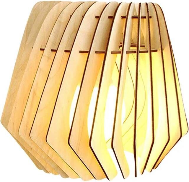 Bomerango Spin M houten lampenkap medium Ø 37 cm