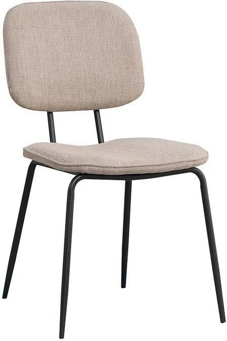 Bronx71 Scandinavische eetkamerstoel Ivar gerecyclede stof taupe Eetkamerstoelen set van 6