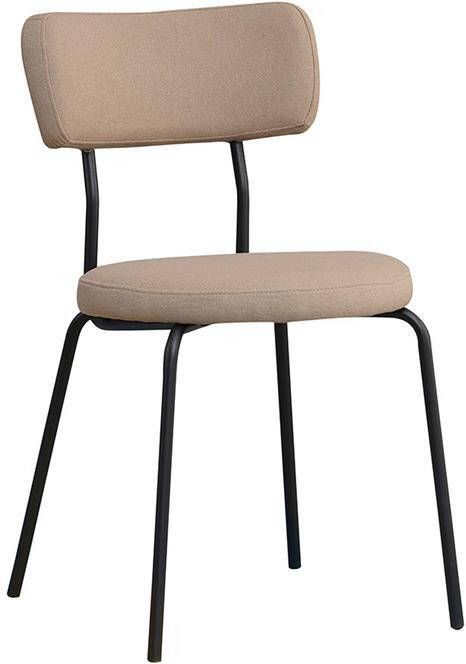 Bronx71 Scandinavische eetkamerstoel Lyon taupe gerecyclede stof Eetkamerstoelen set van 6