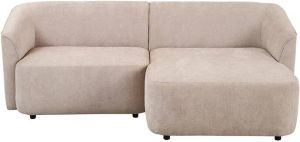 By fonQ Oblique Chaise Longue Bank Rechts Beige Polyester