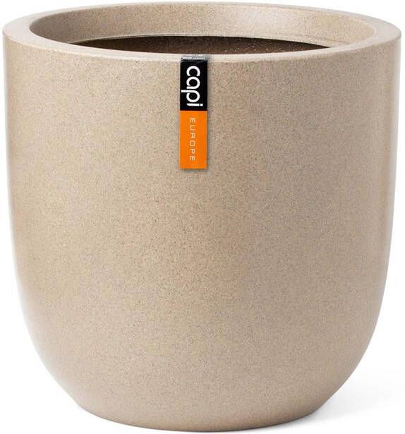 Capi Europe Bloempot bol Waste Smooth NL 43x41 Terrazzo beige