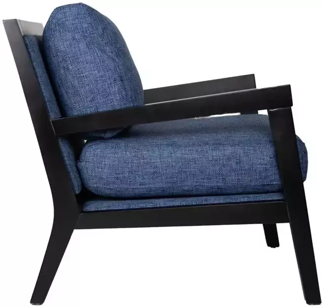 Dimehouse Industriële fauteuil Morris stof blauw - Foto 2