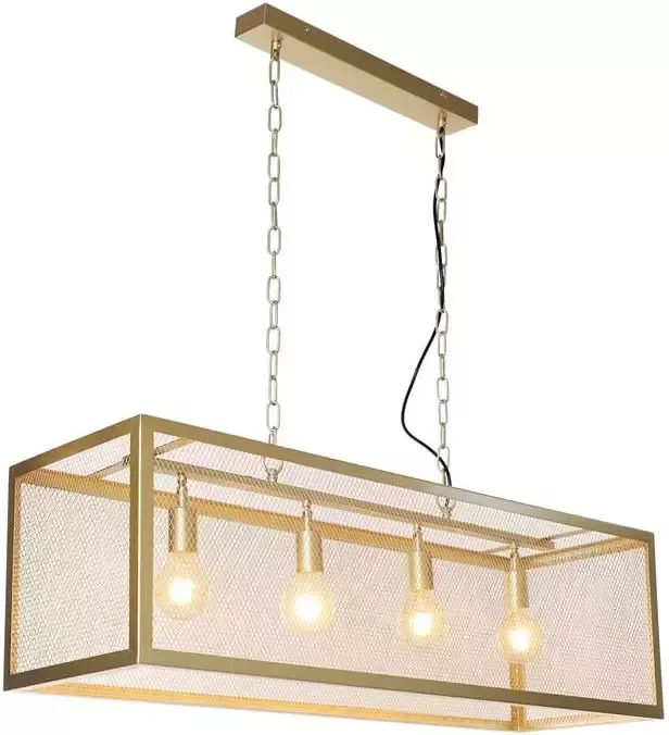 Dimehouse Hanglamp Duncan 4-lichts Industrieel