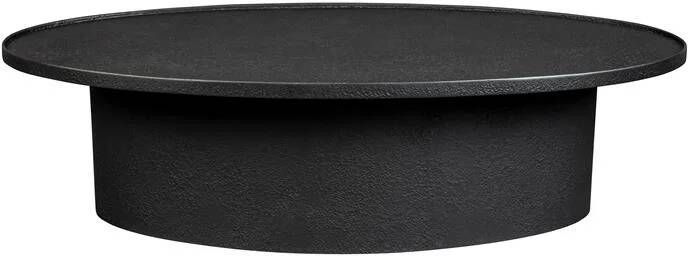 Dutchbone Ovale Salontafel Winston Metaal 120 x 60cm Zwart Ovaal