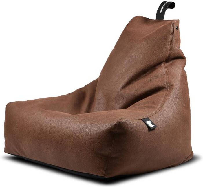 Extreme Lounging b-bag mighty-b Luxury chestnut zitzak volwassenen ergonomisch indoor lederlook