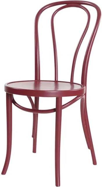 Fameg Vienna Thonet No. 18 houten bistrostoel burgundy