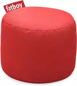 Fatboy Poef Rond Rood 35h x ø 50 cm Afwasbaar Stonewashed
