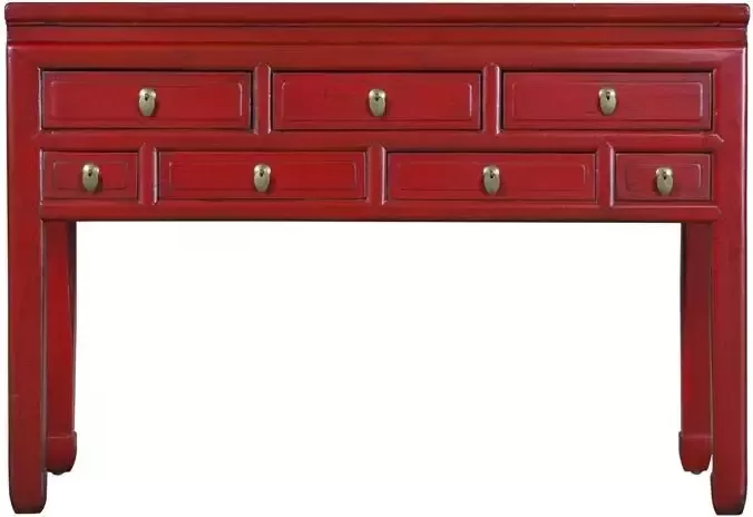 Fine Asianliving Antieke Chinese Sidetable Royal Rood B121xD45xH78cm Chinese Meubels Oosterse Kast