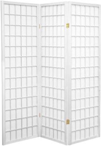 Fine Asianliving Japanse Kamerscherm B135xH180cm 3 Panelen Shoji Rijstpapier Wit