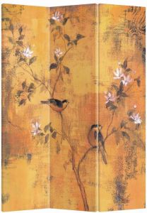 Fine Asianliving Kamerscherm Scheidingswand B120xH180cm 3 Panelen Vintage Blossoms