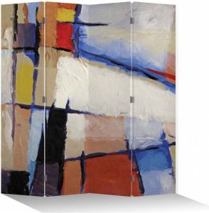Fine Asianliving Kamerscherm Scheidingswand B160xH180cm 4 Panelen Moderne Kunst