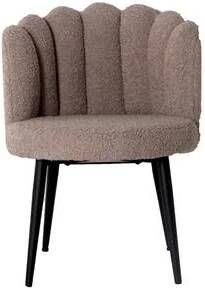 Giga Meubel Teddy Stoel Bruin Eetkamerstoel Teddy Stof Stoel Julien - Foto 4