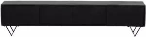 Giga Meubel Tv Meubel Mangohout Zwart 200x35x45cm Kast Ubud