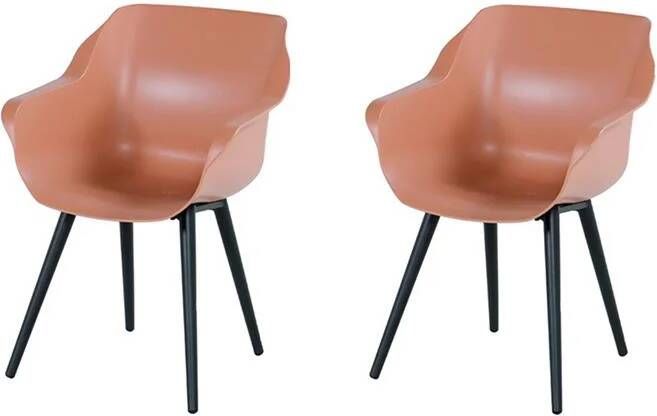 Hartman Sophie Studio dining armstoel Italian terra Carbon black - Foto 2