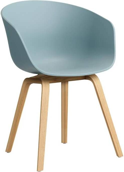 HAY " About a Chair AAC22 Stoel Oak Dusty Blue "