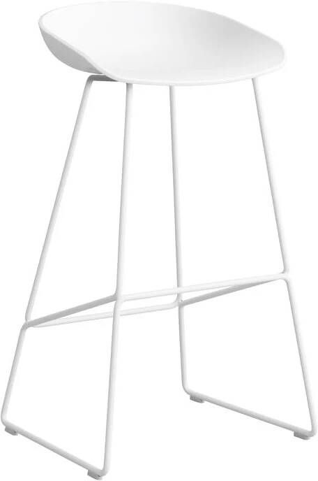 HAY About a Stool AAS38 Barkruk H 75cn White Steel White