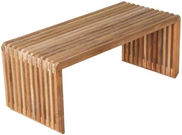 HKliving Slatted Bankje Teak