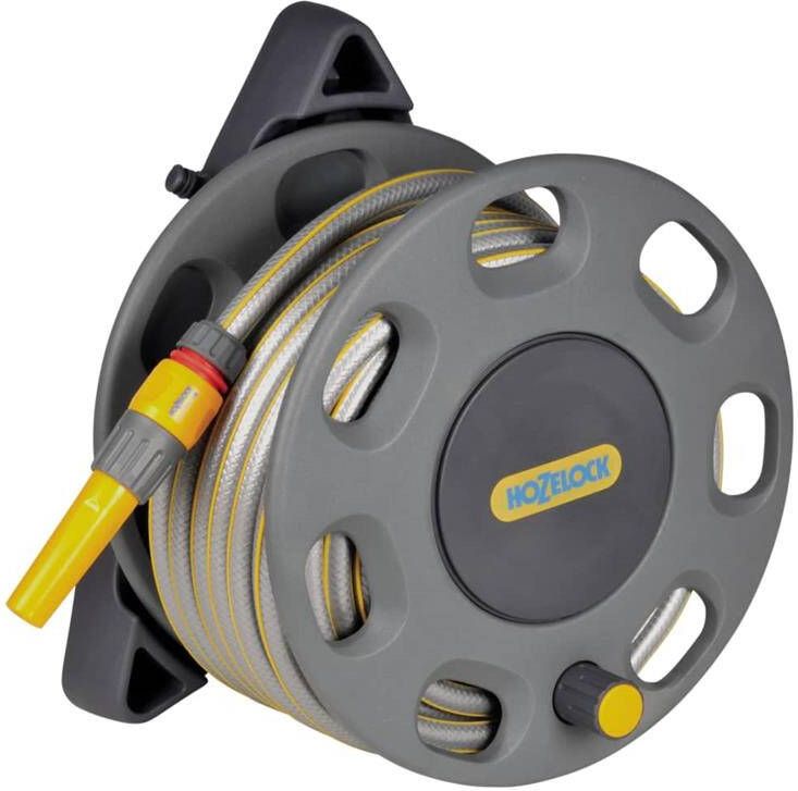 Hozelock Slanghaspel 30 m met 15 m slang wandmontage