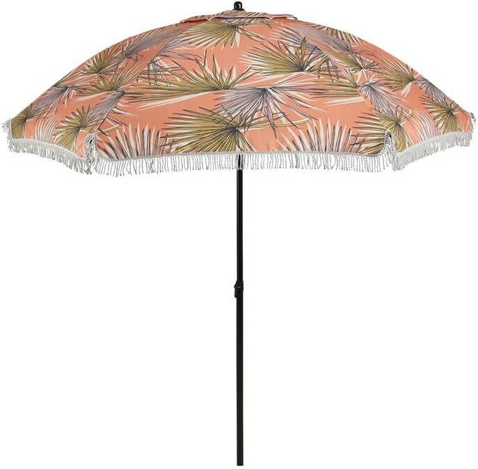 In The Mood Collection Parasol Palmbladeren H238 x Ø220 cm Oranje