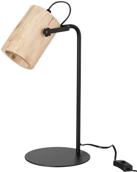 J-Line Silas Berangen bureaulamp hout naturel