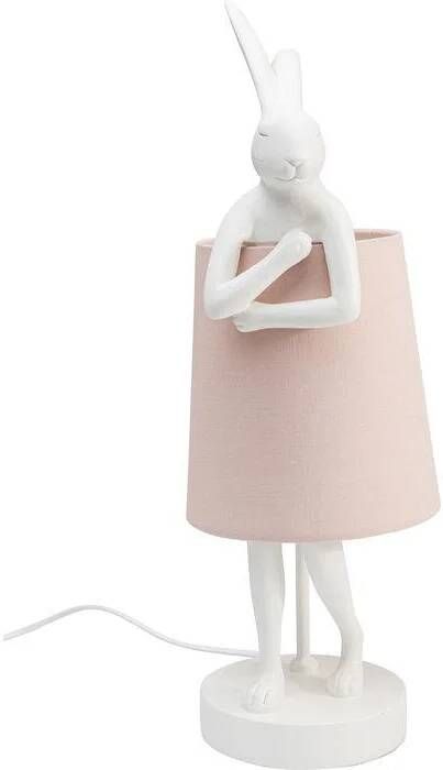 Kare Design Kare Tafellamp Animal Rabbit White Rose 50cm