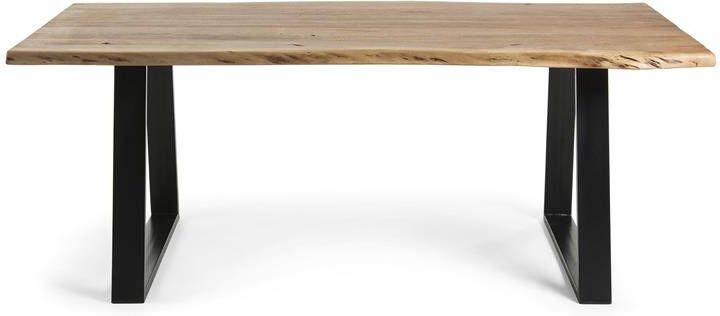 Kave Home Alaia tafel van massief acaciahout met een natuurlijke afwerking 180 x 90 cm (mtk0010)