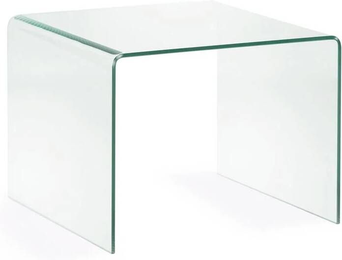 Kave Home Glazen Bijzettafel Burano 60 x 60 cm Transparant Vierkant - Foto 3