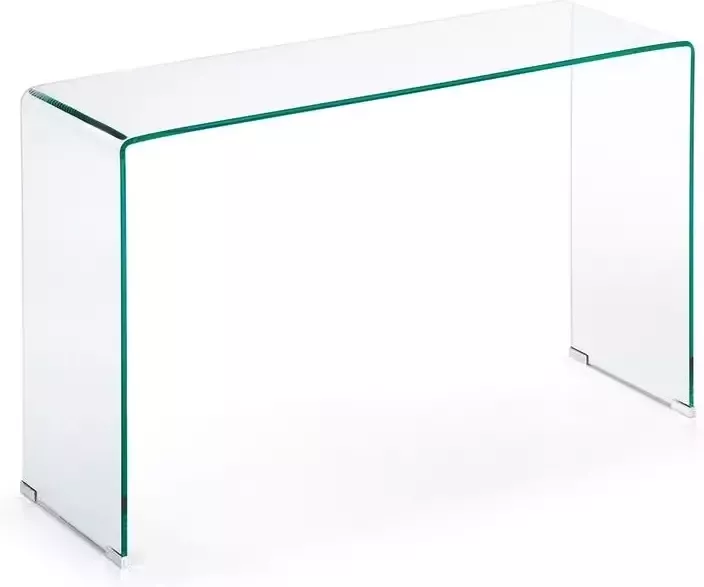 Kave Home Glazen Sidetable Burano 125 x 40 cm Transparant