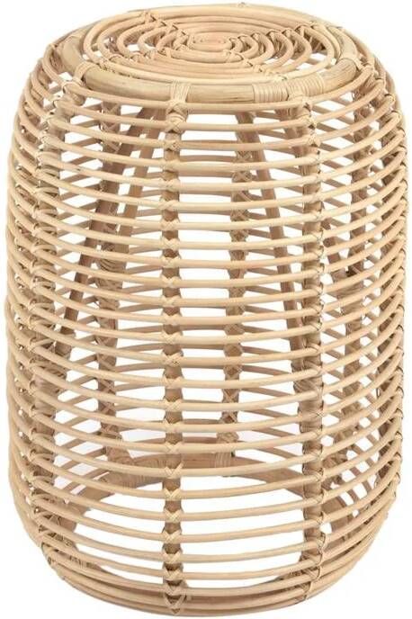 Kave Home Bijzettafel Kohana rond van rotan met natuurlijke afwerking Ø 45 cm - Foto 2