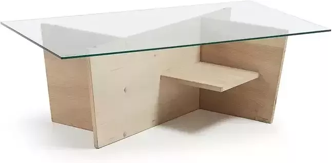 Kave Home Brooke rechthoekig glas transparant 110 x 36 x 60 cm - Foto 2