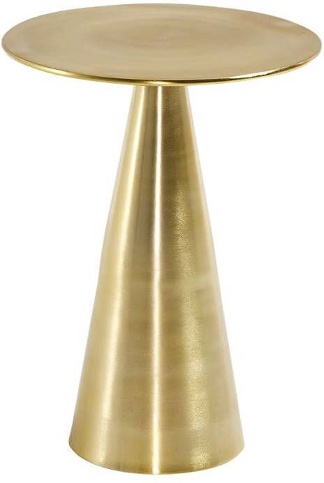 Kave Home Rhet bijzettafel in metaal met gouden afwerking Ø 39 cm - Foto 5