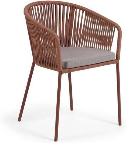 Kave Home Yanet terracotta touw stoel