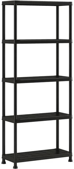 Keter Plus shelf 75 5 Planken 75x32x176 cm Zwart - Foto 3